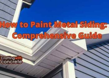 How to paint metal siding - craftingwithconcrete.com