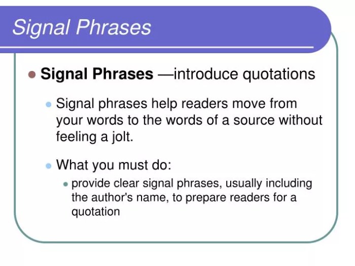 PPT - Signal Phrases PowerPoint Presentation, free download - ID:5553189 PPT - Signal Phrases PowerPoint Presentation, free download - ID:5553189